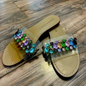 Trina Turk jewel slides size 8